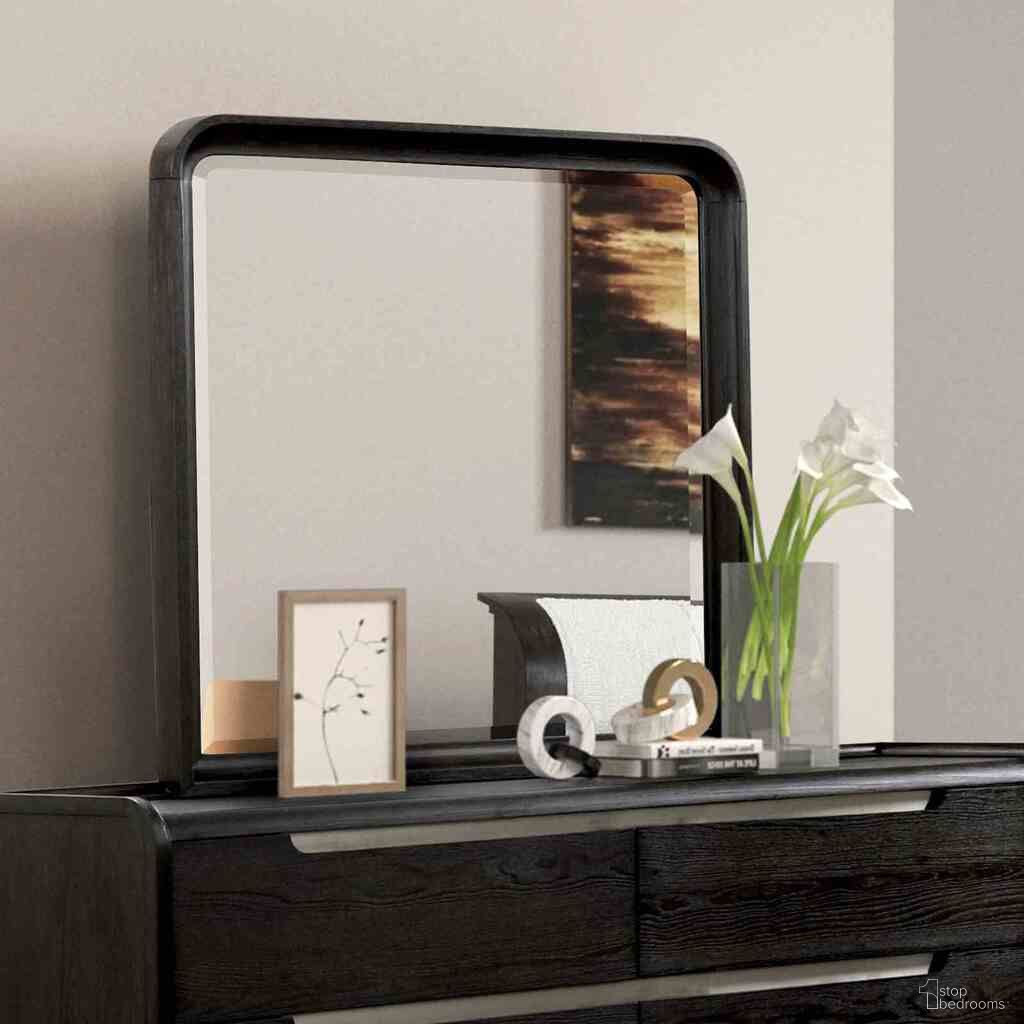 The appearance of Osterley Mirror In Black designed by Furniture of America in the modern / contemporary interior design. This black piece of furniture  was selected by 1StopBedrooms from Osterley Collection to add a touch of cosiness and style into your home. Sku: FM71500BK-M. Material: Poplar.