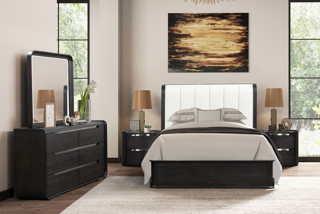 Osterley Queen Bed In Black