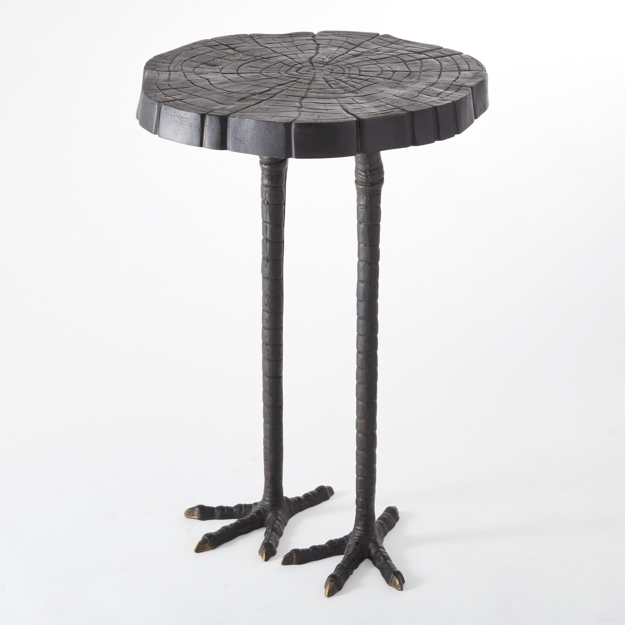 The appearance of Ostrich Table In Black designed by Global Views in the modern / contemporary interior design. This black piece of furniture  was selected by 1StopBedrooms from Ostrich Collection to add a touch of cosiness and style into your home. Sku: 881013. Material: Iron.