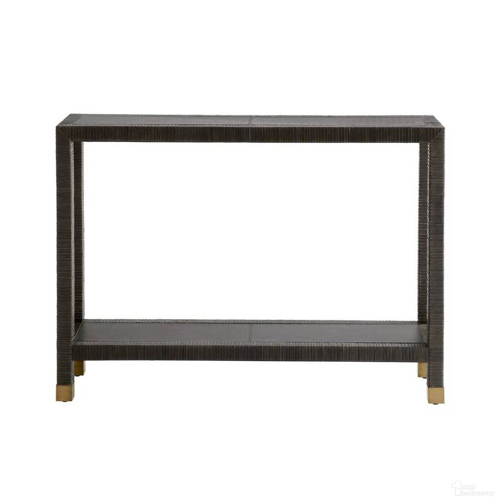 The appearance of Oswald Console In Dim Gray designed by Arteriors in the modern / contemporary interior design. This dim gray piece of furniture  was selected by 1StopBedrooms from Oswald Collection to add a touch of cosiness and style into your home. Sku: 4663. Material: Leather.