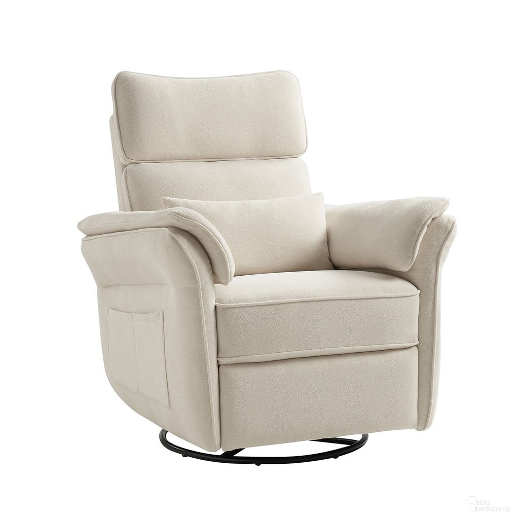 The appearance of Othello Motion Nursery Chair In Beige designed by Karat Home in the modern / contemporary interior design. This beige piece of furniture was selected by 1StopBedrooms from Othello Collection to add a touch of cosiness and style into your home. Sku: RCLB1070-BGE. Material: Chenille.