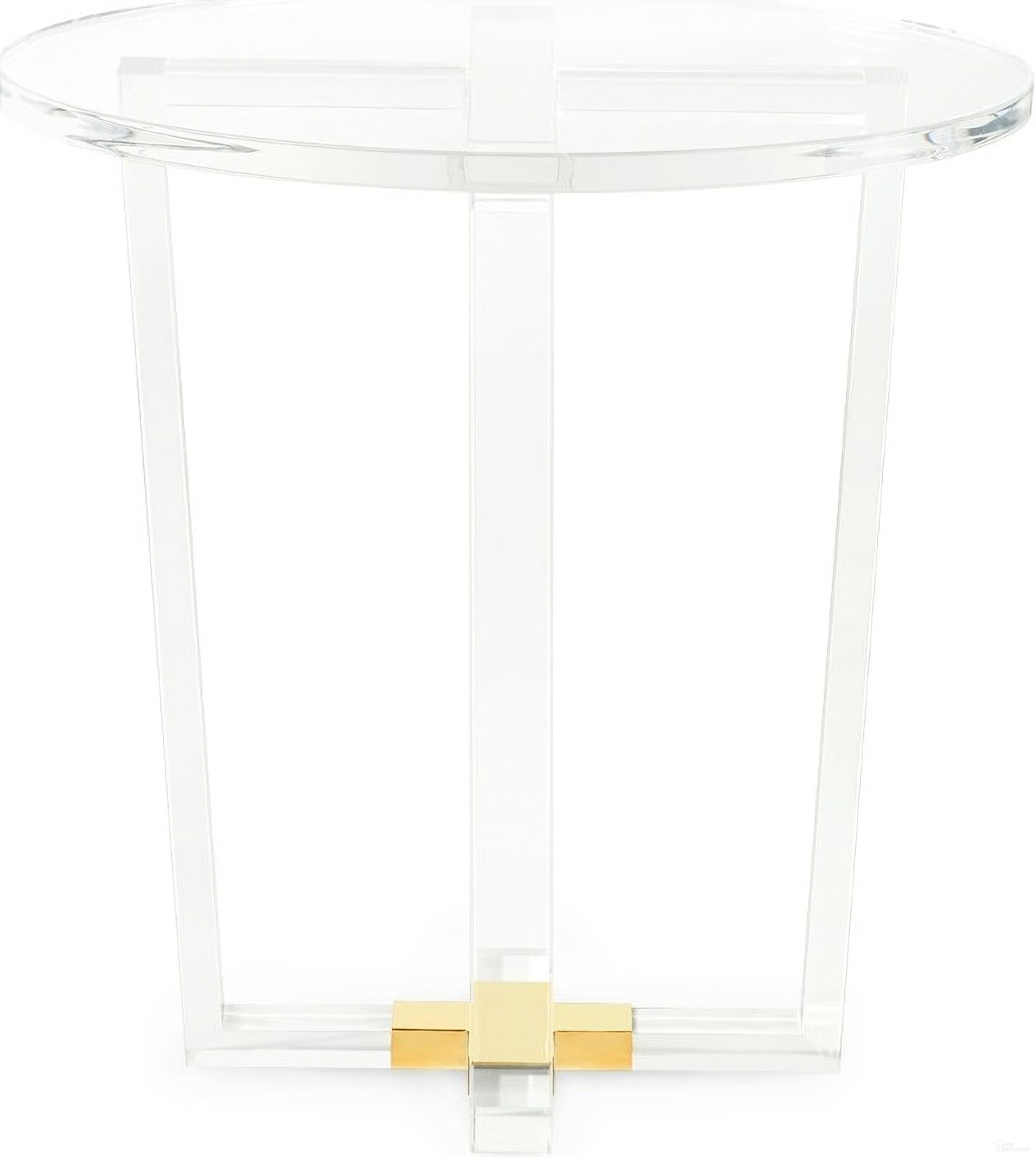 The appearance of Otis Side Table In Clear designed by Villa & House in the transitional interior design. This clear piece of furniture  was selected by 1StopBedrooms from Otis Collection to add a touch of cosiness and style into your home. Sku: OTS-100-909. Material: Acrylic.