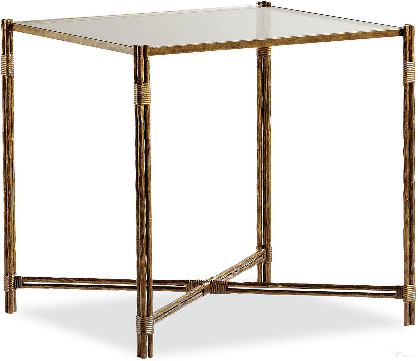 The appearance of Otto Lamp Table In Aged Bronze designed by Maitland-Smith in the modern / contemporary interior design. This aged bronze piece of furniture  was selected by 1StopBedrooms from Maitland Smith Collection to add a touch of cosiness and style into your home. Sku: HM1063L. Material: Wrought Iron.
