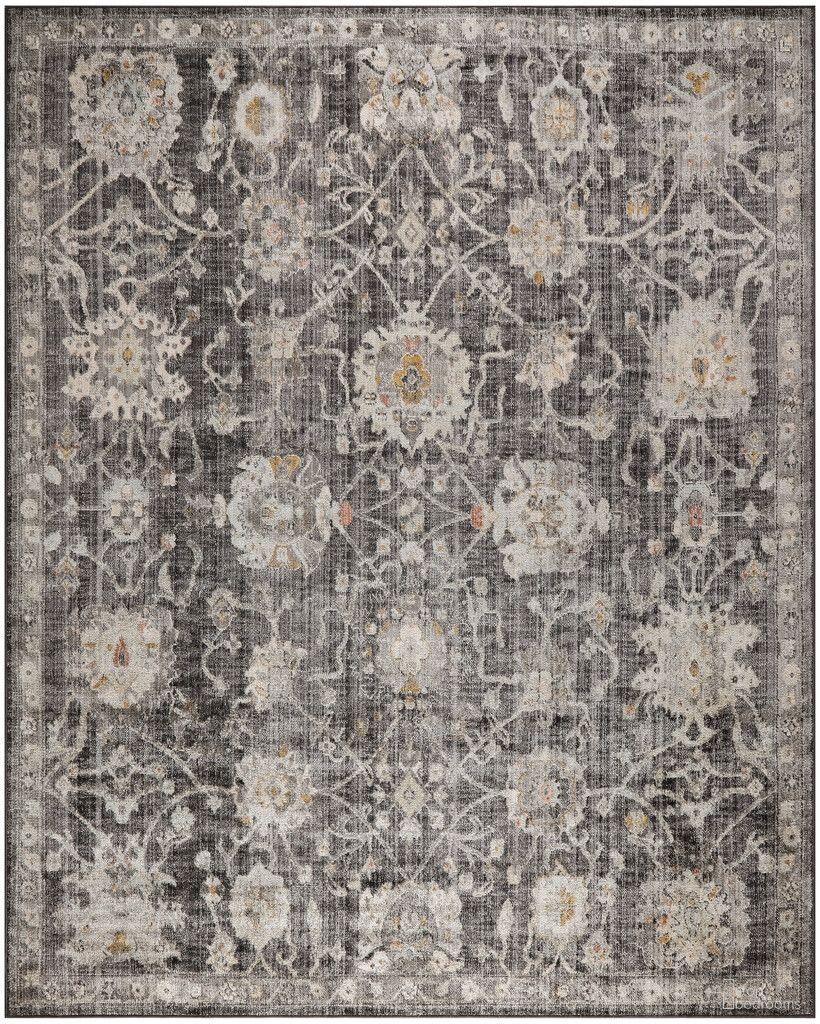 The appearance of Oushak Home 10' x 14' Indoor Rug In Charcoal designed by Nourison in the rustic / southwestern interior design. This charcoal piece of furniture was selected by 1StopBedrooms from Oushak Collection to add a touch of cosiness and style into your home. Sku: 99446996923. Material: Polypropylene.