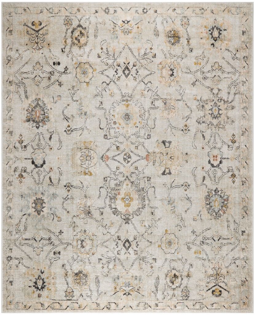 The appearance of Oushak Home 10' x 14' Indoor Rug In Grey designed by Nourison in the rustic / southwestern interior design. This grey piece of furniture  was selected by 1StopBedrooms from Oushak Collection to add a touch of cosiness and style into your home. Sku: 99446997081. Material: Polypropylene.