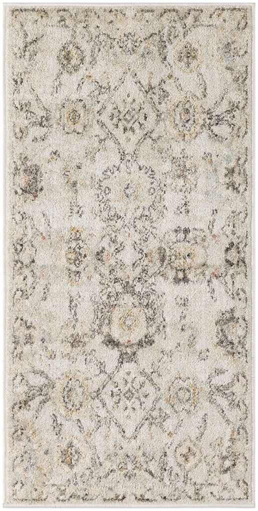 Oushak Home 2' x 4' Indoor Rug In Grey