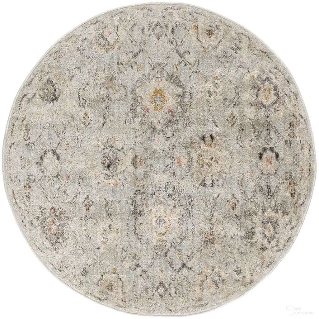 The appearance of Oushak Home 4' x 4' Round Indoor Rug In Mint designed by Nourison in the rustic / southwestern interior design. This mint piece of furniture  was selected by 1StopBedrooms from Oushak Collection to add a touch of cosiness and style into your home. Sku: 99446997111. Material: Polypropylene.