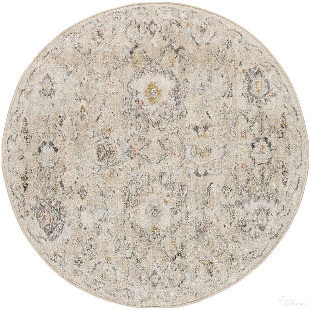 Oushak Home 7'10" x 7'10" Round Indoor Rug In Cream