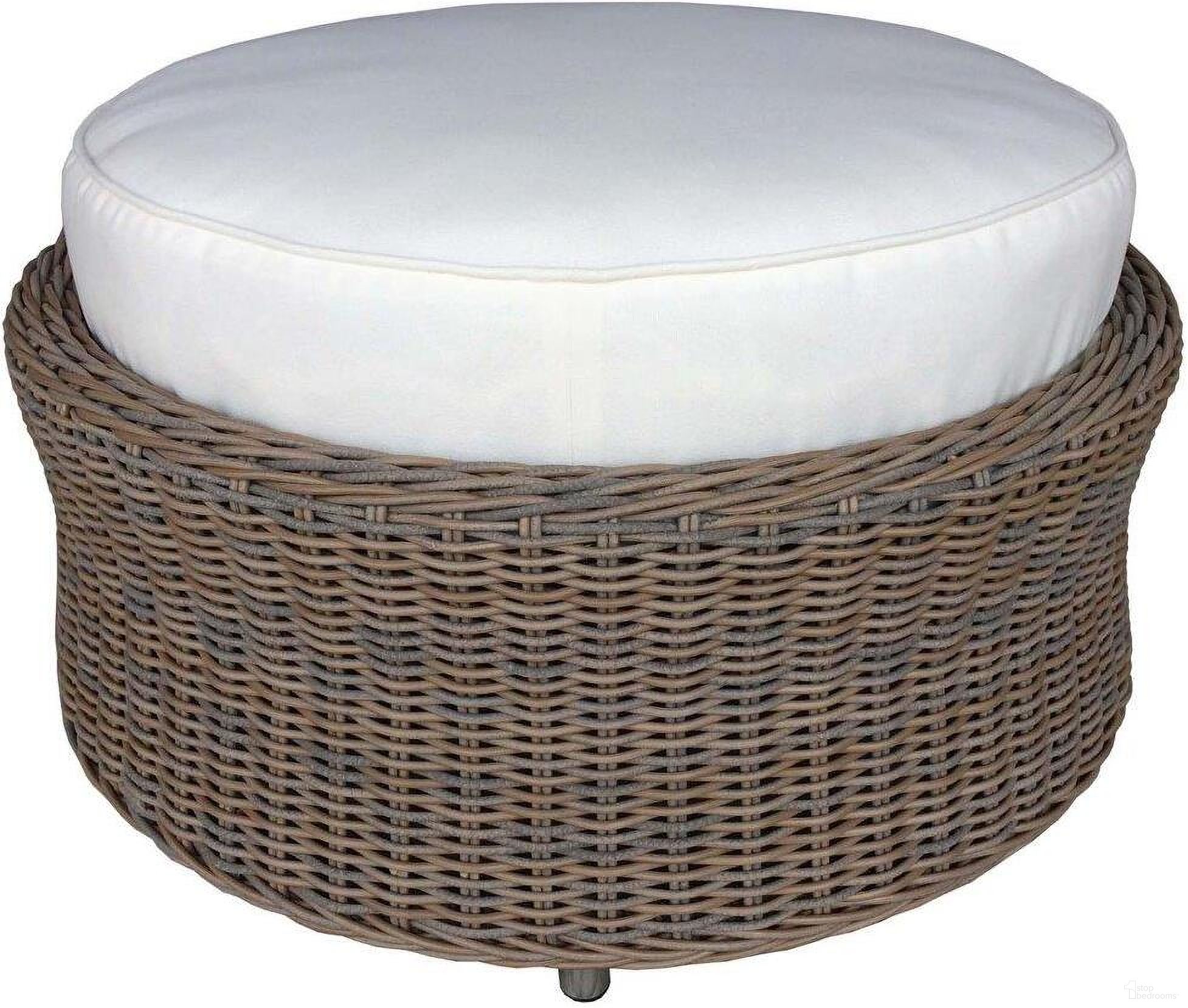 The appearance of Outdoor Barbados Grey Ottoman designed by Padma's Plantation in the modern / contemporary interior design. This grey piece of furniture  was selected by 1StopBedrooms from Barbados Collection to add a touch of cosiness and style into your home. Sku: OL-BAR02. Material: Wicker.