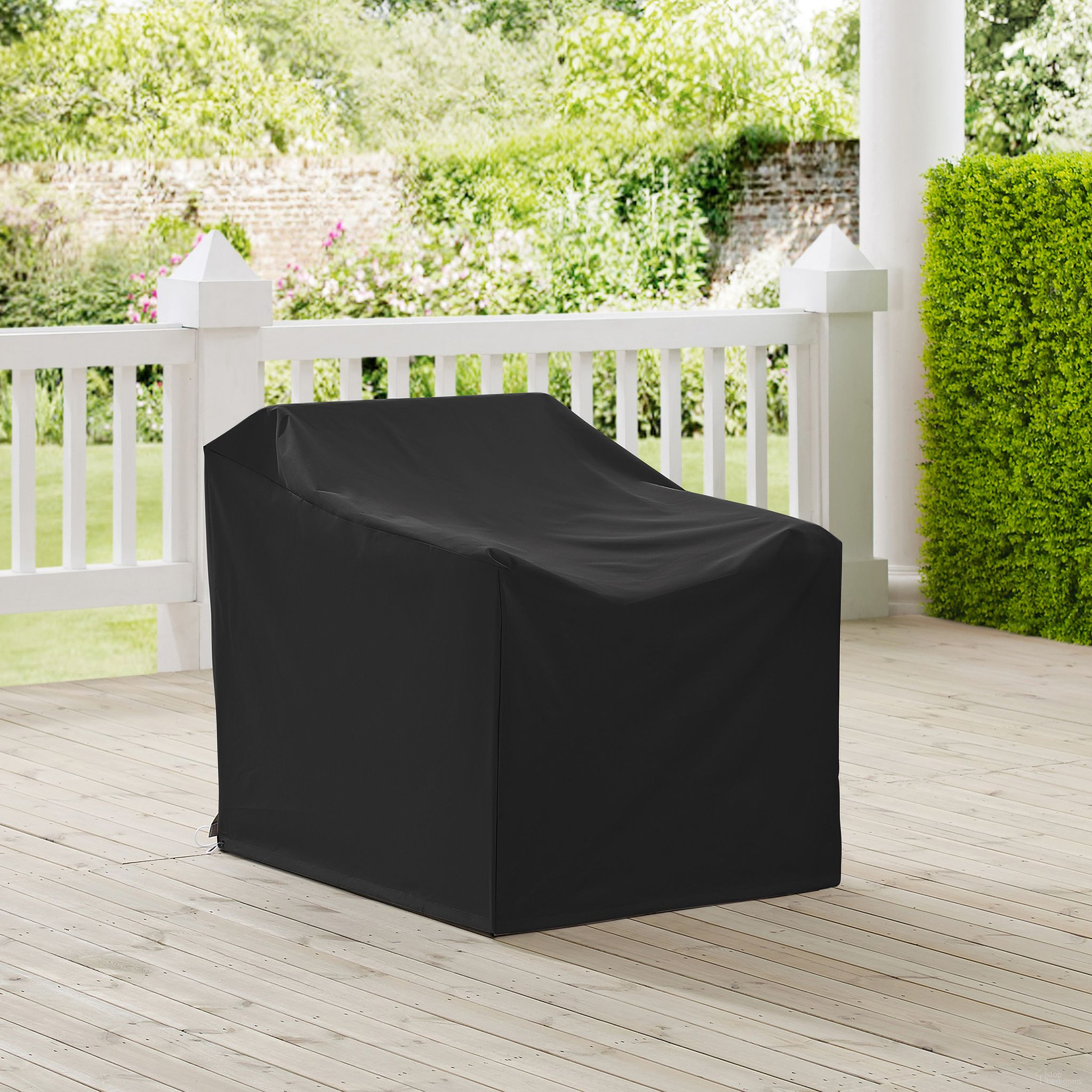 Outdoor Chair Furniture Cover In Black by Crosley Brands 1StopBedrooms