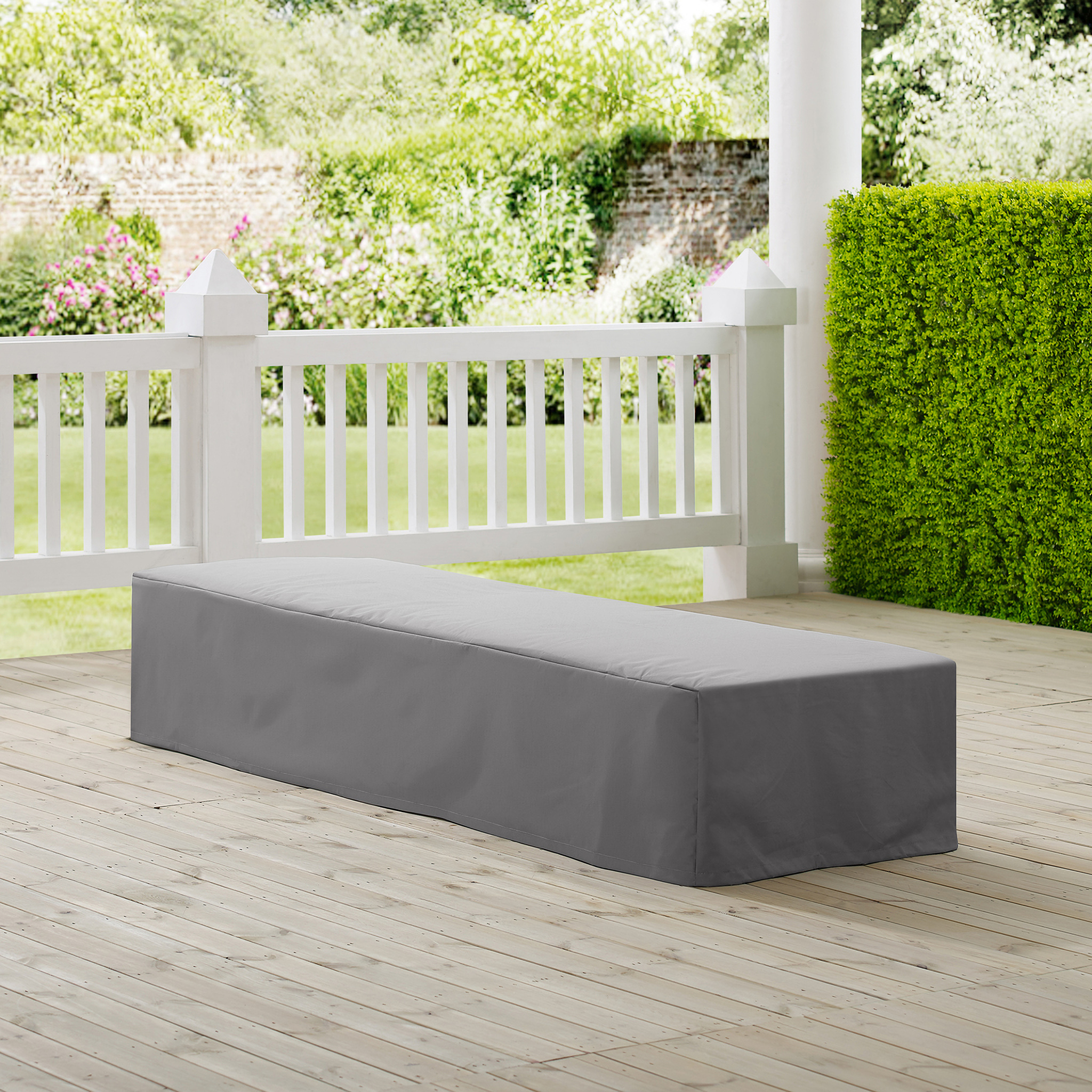 Outdoor Chaise Lounge Furniture Cover In Gray by Crosley Brands