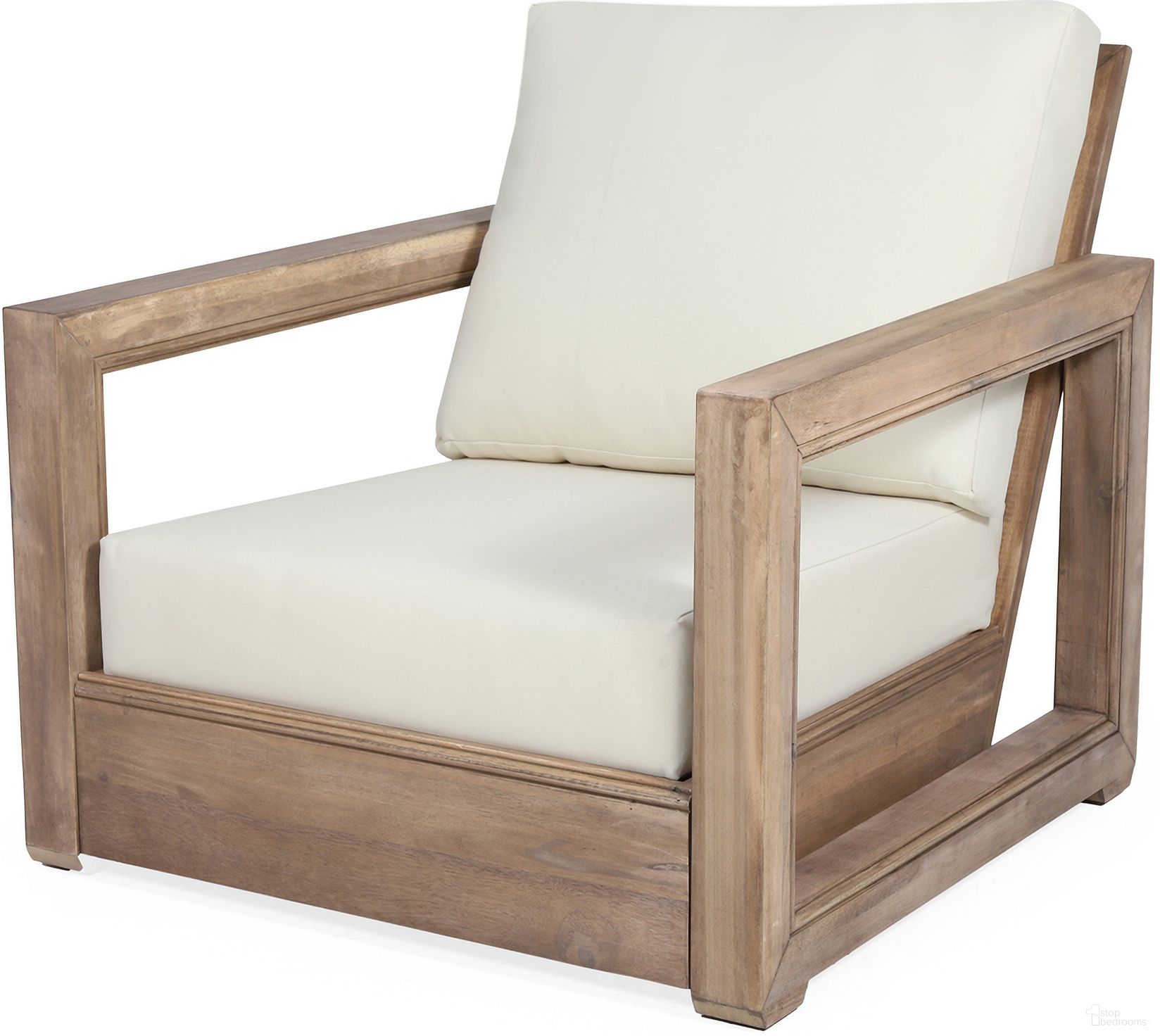 The appearance of Outdoor Club Chair with Back and Seat Cushion In Brown designed by Noble House in the rustic / southwestern interior design. This beige piece of furniture was selected by 1StopBedrooms from to add a touch of cosiness and style into your home. Sku: 67306.00BBGE. Material: Wood.