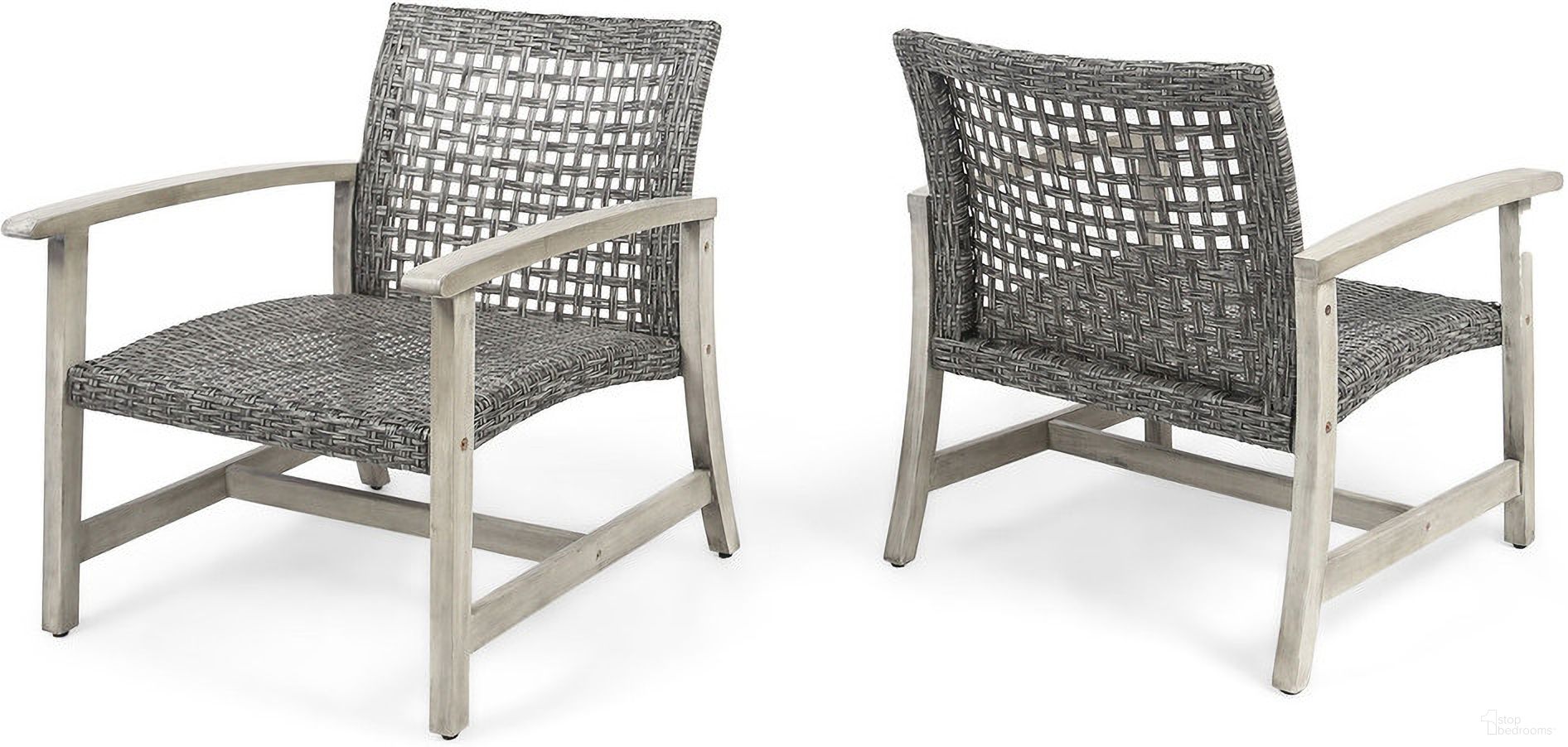 The appearance of Outdoor Club Chair with Rattan Cover and Acacia Wood Frame In Grey designed by Noble House in the modern / contemporary interior design. This grey piece of furniture was selected by 1StopBedrooms from to add a touch of cosiness and style into your home. Sku: 60397.00WTCLMBLK. Material: Wood.