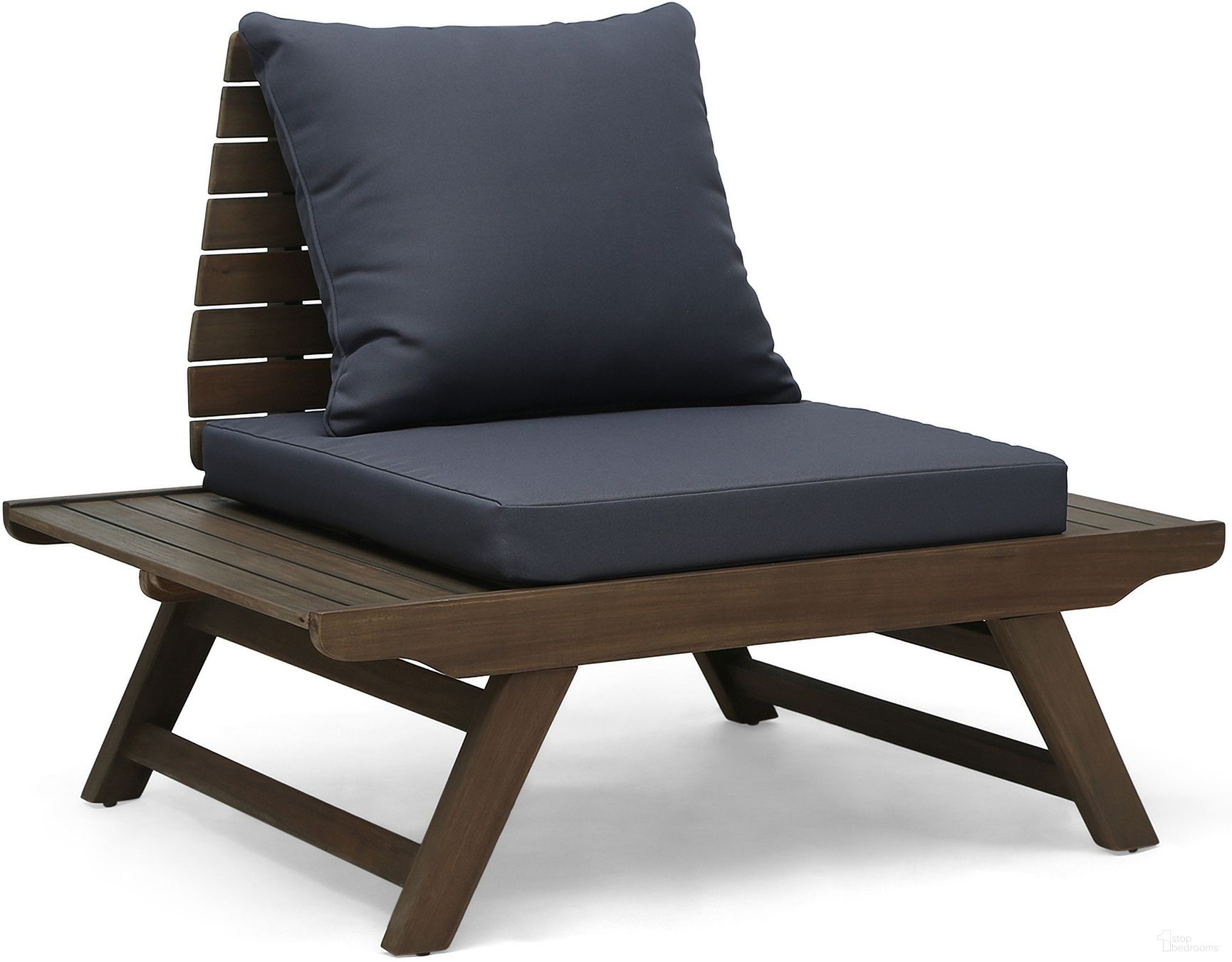 The appearance of Outdoor Club Chair with Slatted Design and Water Resistance Cushion In Dark Grey designed by Noble House in the modern / contemporary interior design. This dark grey piece of furniture was selected by 1StopBedrooms from to add a touch of cosiness and style into your home. Sku: 63744.00DGRY. Material: Wood.