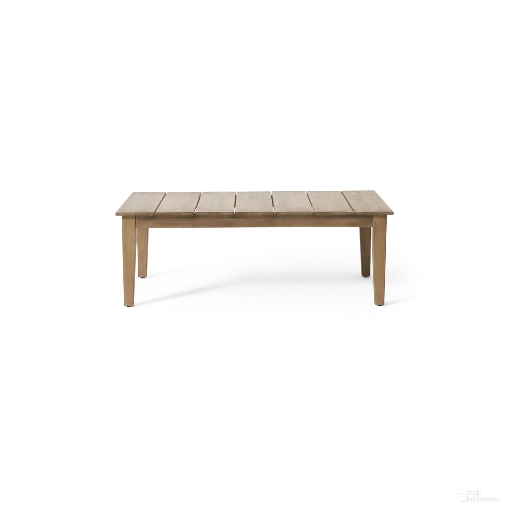 The appearance of Outdoor Coffee Acacia Wood Table with Slat Panel Top In Light Brown designed by Noble House in the rustic / southwestern interior design. This light brown piece of furniture was selected by 1StopBedrooms from to add a touch of cosiness and style into your home. Sku: 72767.00MLBRN. Material: Acacia Wood.