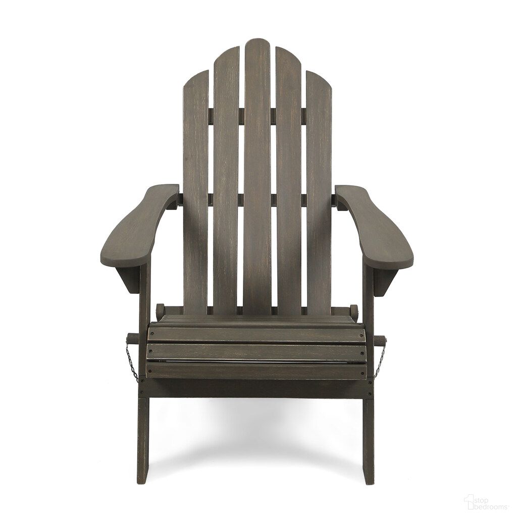 The appearance of Outdoor Foldable Adirondack Chair with Hand Crafted Details In Grey designed by Noble House in the country / farmhouse interior design. This grey piece of furniture was selected by 1StopBedrooms from to add a touch of cosiness and style into your home. Sku: 62399.00GRY. Material: Wood.