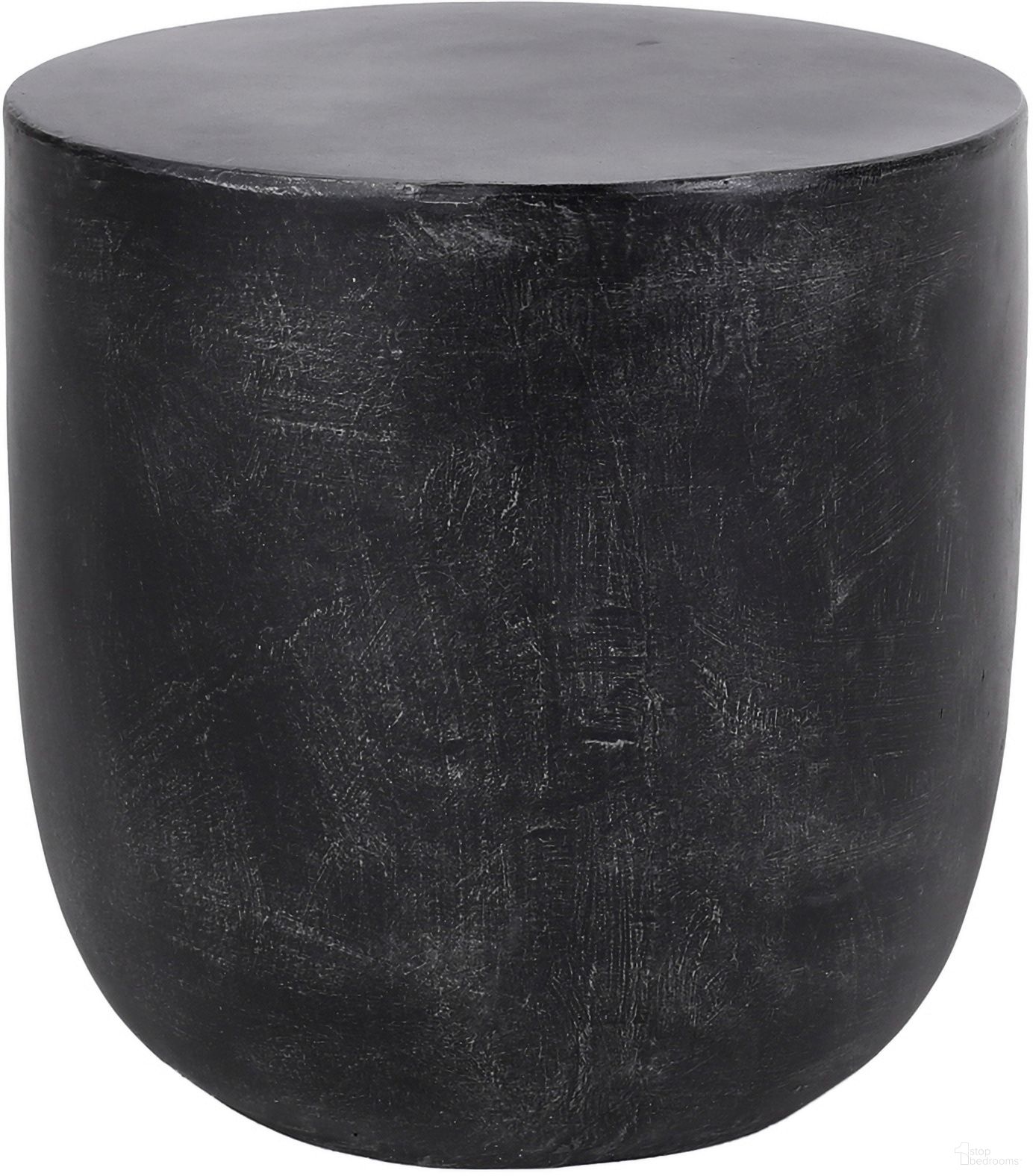 The appearance of Outdoor Lightweight Concrete End Table with Natural Texture In Matte Black designed by Noble House in the modern / contemporary interior design. This matte black piece of furniture was selected by 1StopBedrooms from to add a touch of cosiness and style into your home. Sku: 73448.00. Material: Magnesium Oxide.