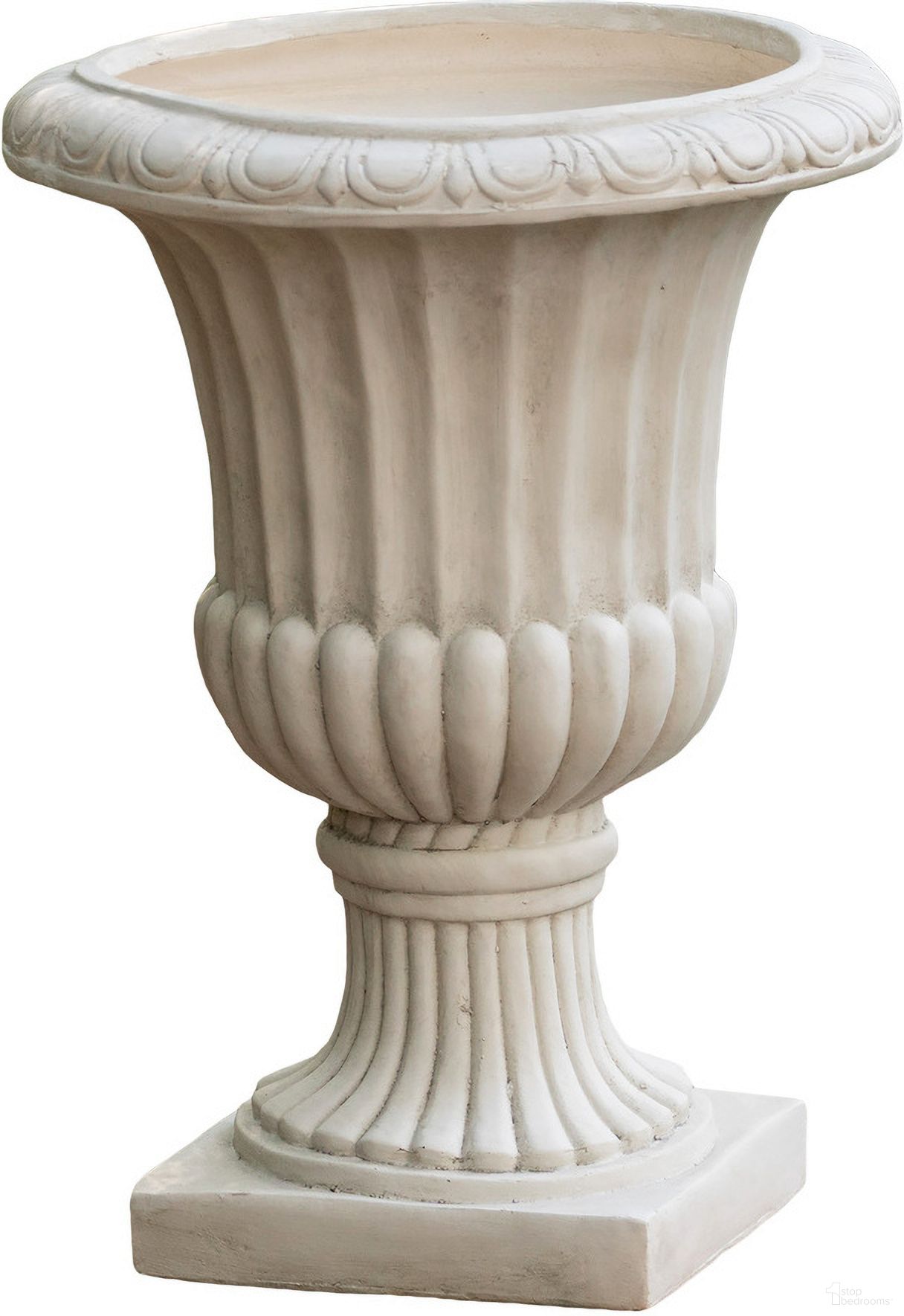 The appearance of Outdoor Magnesium Oxide Urn In Antique White designed by Noble House in the modern / contemporary interior design. This antique white piece of furniture was selected by 1StopBedrooms from to add a touch of cosiness and style into your home. Sku: 52164.00AWHI. Material: Magnesium Oxide.