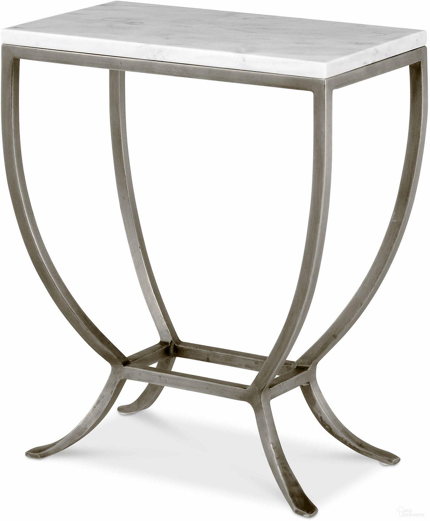 The appearance of Outdoor Side Table In White and Gray designed by Century Furniture in the modern / contemporary interior design. This white and gray piece of furniture was selected by 1StopBedrooms from Outdoor Complements Collection to add a touch of cosiness and style into your home. Sku: D89-5226-AP-B;D89-5226M-T. Material: Steel. Table Top Shape: Rectangular.