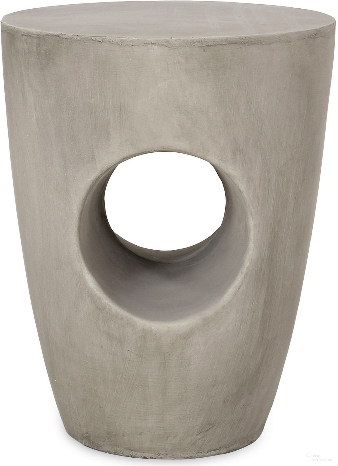 The appearance of Outdoor Side Table with Round Top and Drum Shape In Grey designed by Noble House in the modern / contemporary interior design. This grey piece of furniture was selected by 1StopBedrooms from to add a touch of cosiness and style into your home. Sku: 69457.00CONRT. Table Top Shape: Round. Material: Magnesium Oxide.