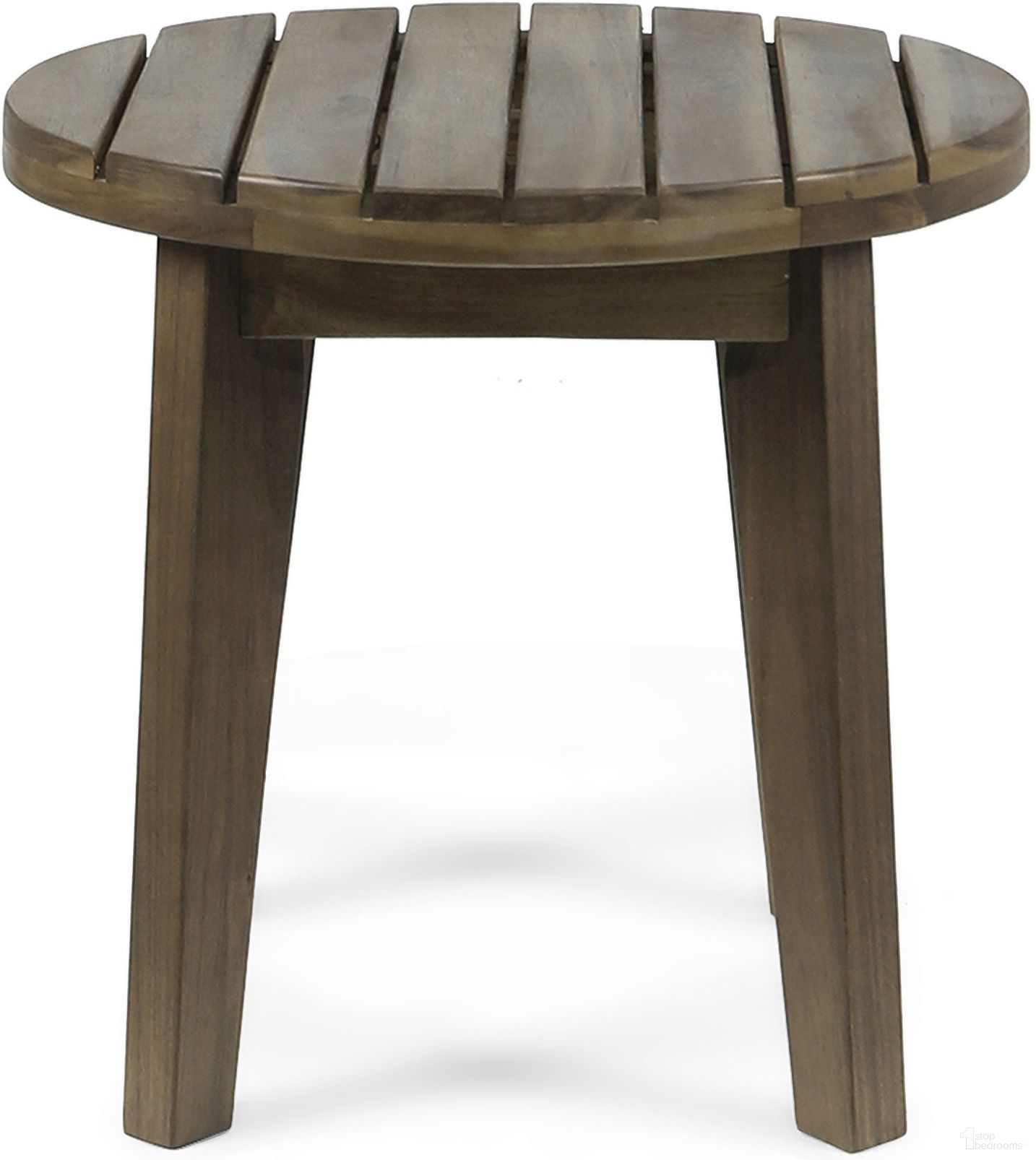 The appearance of Outdoor Table with Slat Panel Top In Grey designed by Noble House in the country / farmhouse interior design. This grey piece of furniture was selected by 1StopBedrooms from to add a touch of cosiness and style into your home. Sku: 62266.00GRY. Material: Acacia Wood.