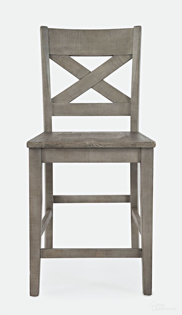 The appearance of Outer Banks X-Back Stool Set of 2 In Driftwood designed by Jofran in the transitional interior design. This driftwood piece of furniture was selected by 1StopBedrooms from Outer Banks Collection to add a touch of cosiness and style into your home. Sku: 1841-BS420KD. Material: Pine.