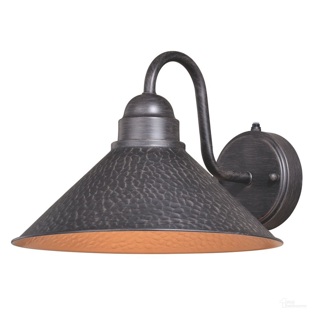 The appearance of Outland 12 Inch Outdoor Wall Light In Aged Iron and Light Gold designed by Vaxcel in the country / farmhouse interior design. This aged iron/light gold piece of furniture was selected by 1StopBedrooms from Outland Collection to add a touch of cosiness and style into your home. Sku: T0350. Material: Steel.