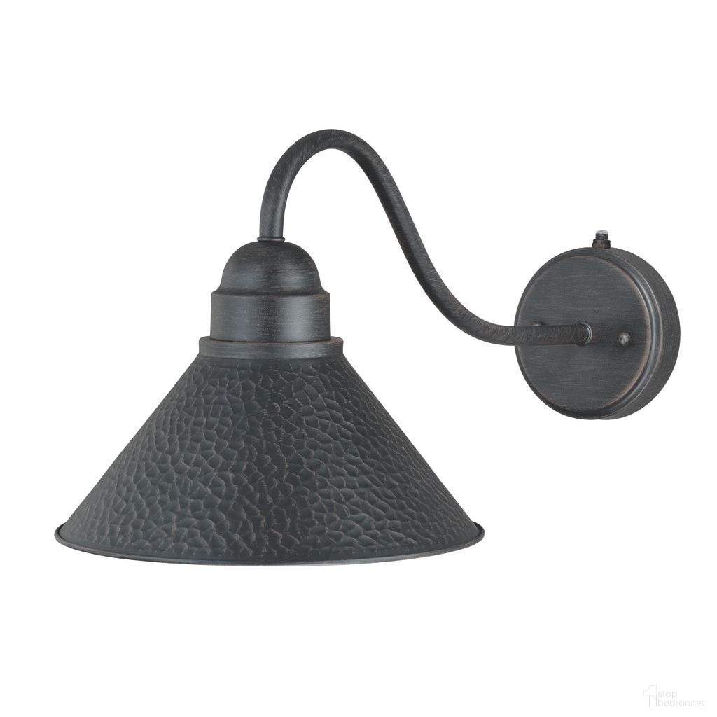 The appearance of Outland 9.75 Inch Long Arm Outdoor Wall Light In Aged Iron and Light Gold designed by Vaxcel in the country / farmhouse interior design. This aged iron/light gold piece of furniture was selected by 1StopBedrooms from Outland Collection to add a touch of cosiness and style into your home. Sku: T0198. Material: Steel.