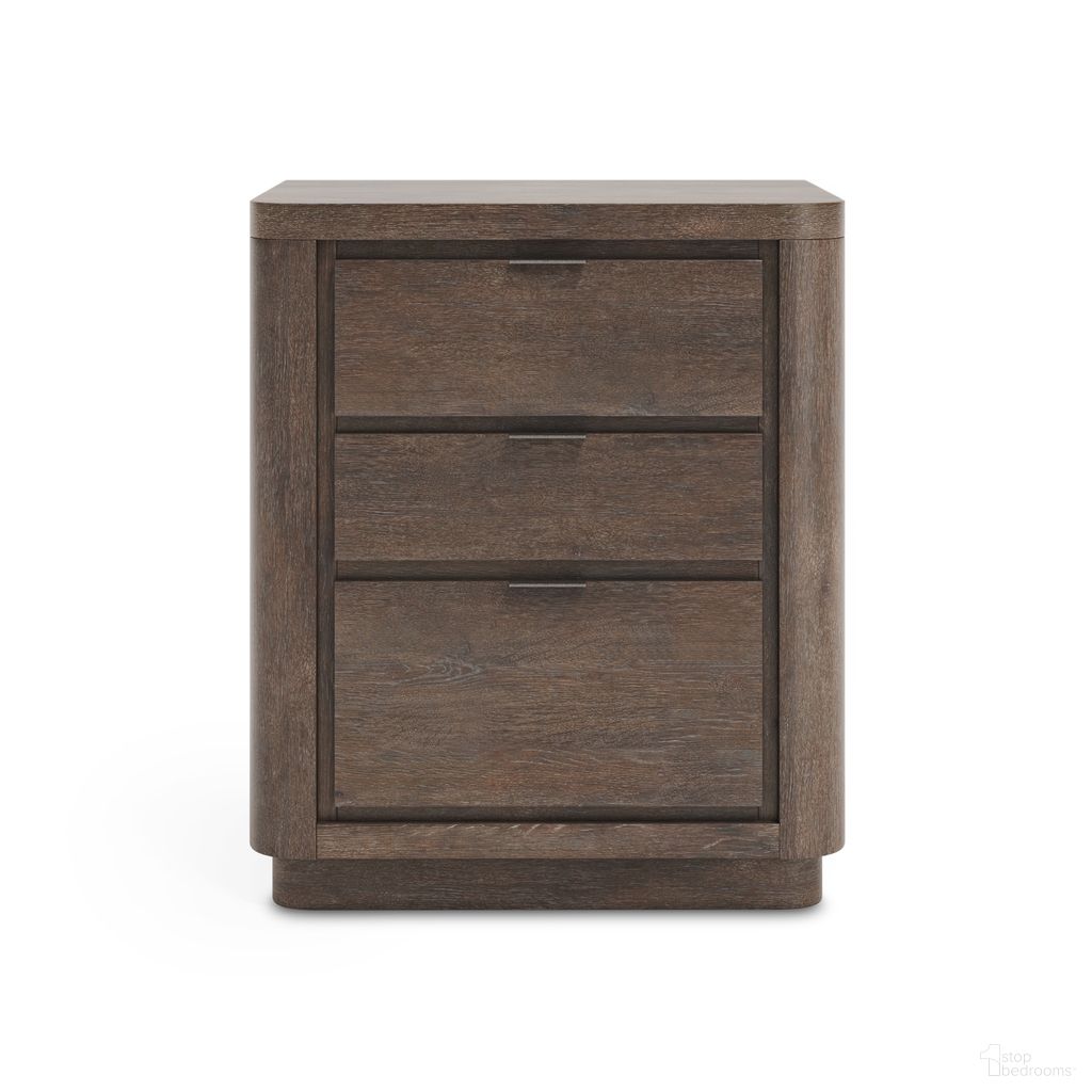 The appearance of Outline Nightstand In Brown designed by Bernhardt in the modern / contemporary interior design. This brown piece of furniture  was selected by 1StopBedrooms from Outline Collection to add a touch of cosiness and style into your home. Sku: 360228. Material: Wood.