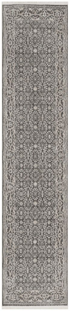 The appearance of Outlines Vintage 2'2" x 12' Indoor Rug In Charcoal and Ivory designed by Nourison in the rustic / southwestern interior design. This charcoal and ivory piece of furniture was selected by 1StopBedrooms from Outlines Collection to add a touch of cosiness and style into your home. Sku: 841491153642. Material: Polyester.