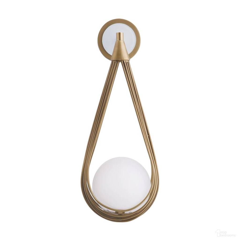 The appearance of Ova Sconce In Antique Brass designed by Arteriors in the interior design. This antique brass piece of furniture was selected by 1StopBedrooms from Ova Collection to add a touch of cosiness and style into your home. Sku: 49826. Material: Iron.