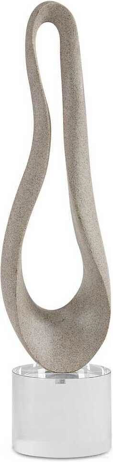 Oval Harmony Sculpture In Brown