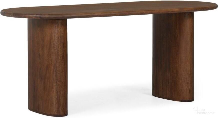 Ovale Brown 72 Inch Dining Table Dark