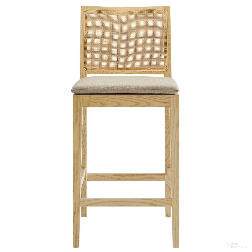 The appearance of Ovard Wood and Rattan Counter Stool In Natural designed by Modway in the modern / contemporary interior design. This natural piece of furniture was selected by 1StopBedrooms from Ovard Collection to add a touch of cosiness and style into your home. Sku: EEI-7290-NAT-BEI. Material: Wood.