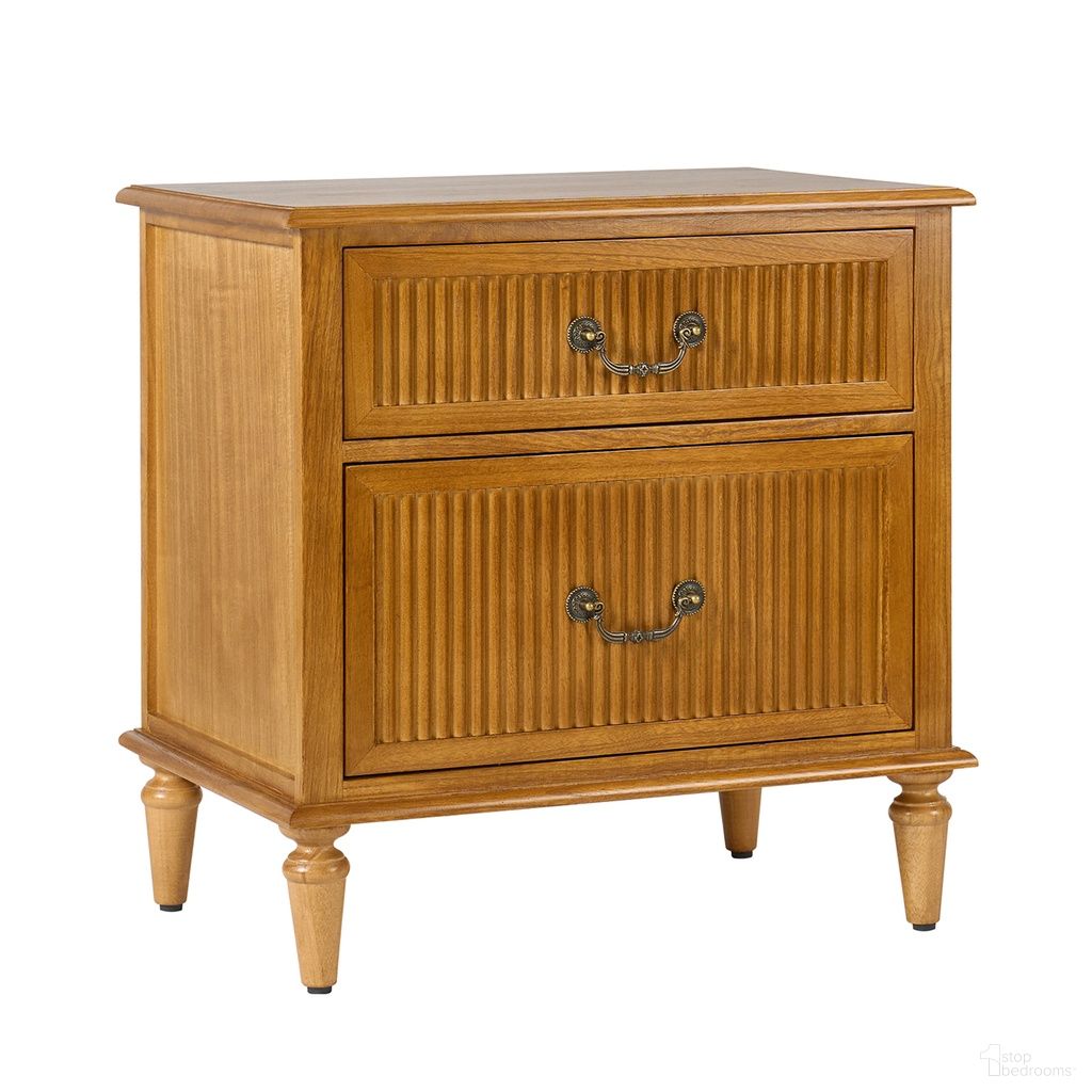 Ove 2-Drawer Nightstand In Acorn