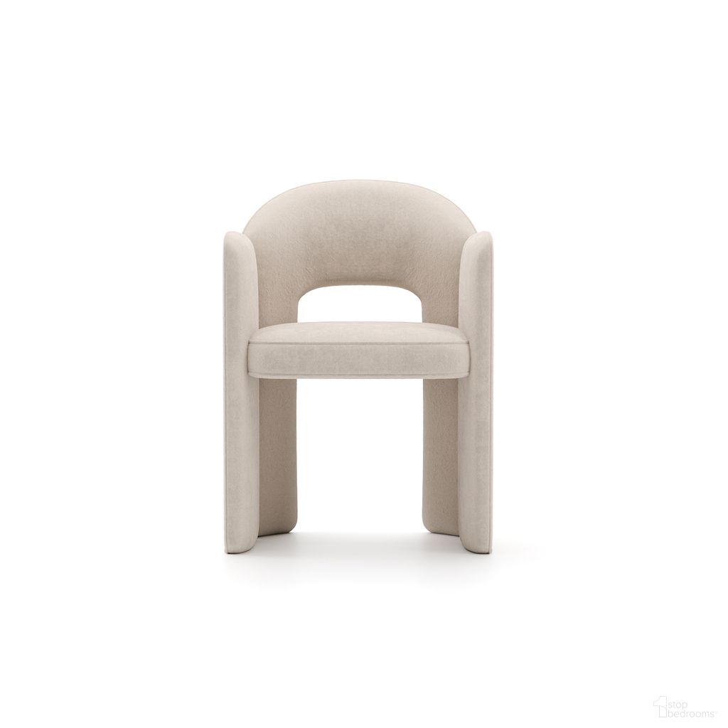 The appearance of Overlap Arm Dining Chair In Cream designed by Caracole in the modern / contemporary interior design. This cream piece of furniture  was selected by 1StopBedrooms from Overlap Collection to add a touch of cosiness and style into your home. Sku: CLA-425V-272. Material: Metal. Chair Type: Arm Chair.