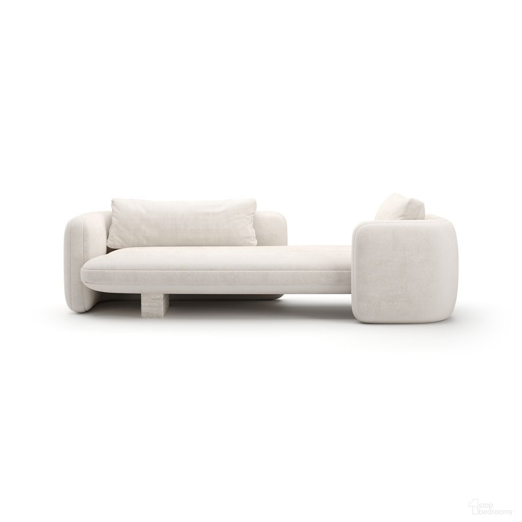 The appearance of Overlap Bedroom Chaise In Cream designed by Caracole in the modern / contemporary interior design. This cream piece of furniture was selected by 1StopBedrooms from Overlap Collection to add a touch of cosiness and style into your home. Sku: UPH-425V-072-B. Material: Stone.