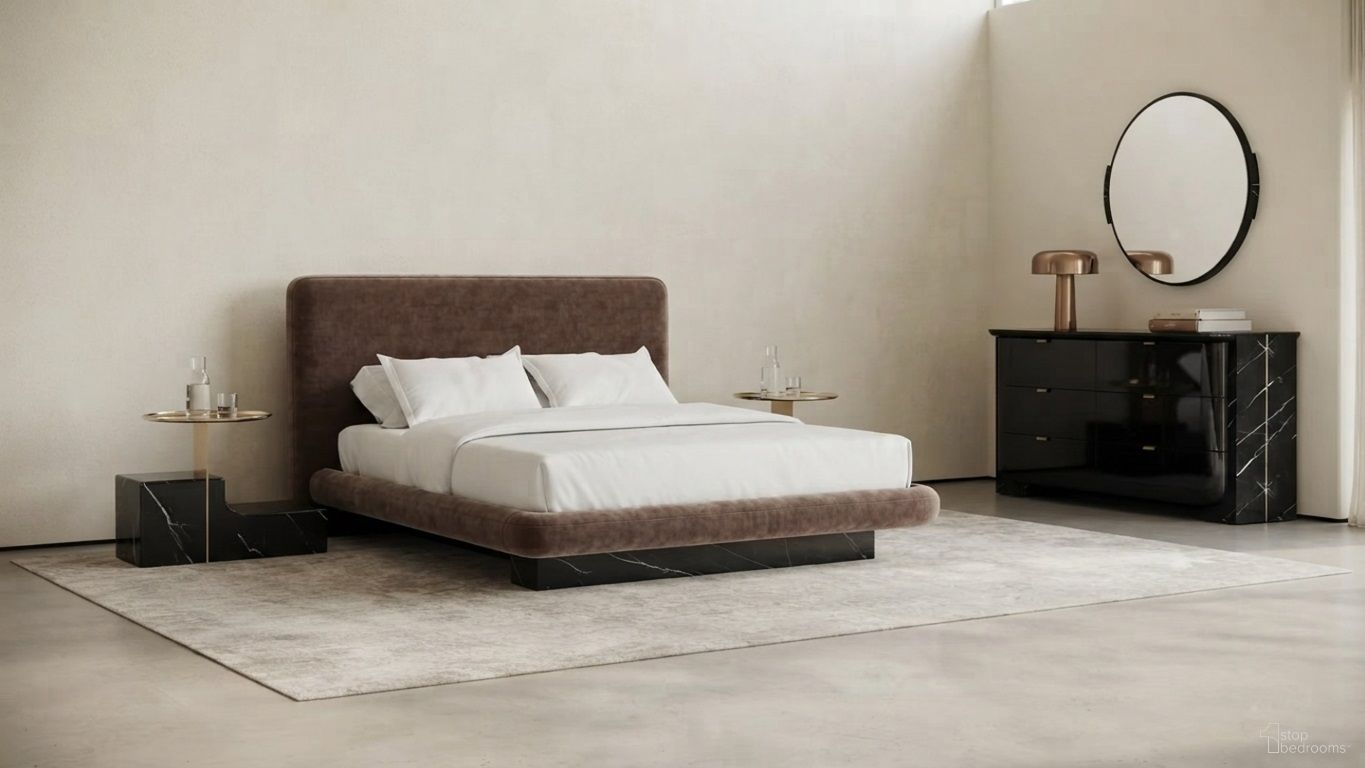 Overlap Bedroom Set In Brown And Black