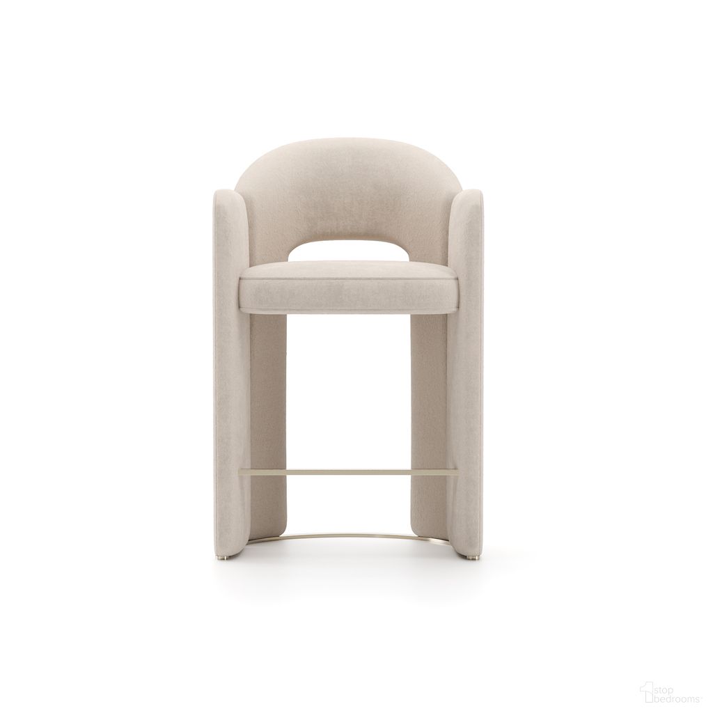 Overlap Counter Stool In Cream