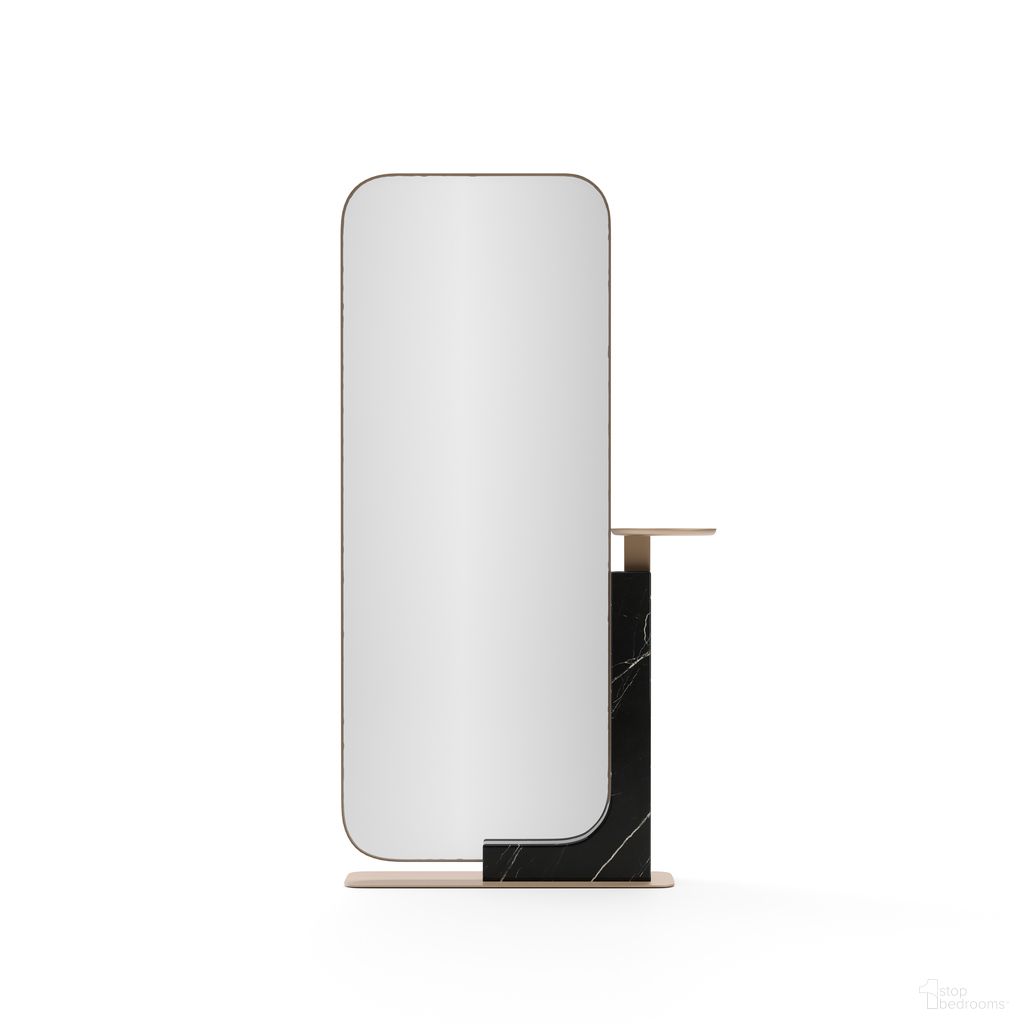 The appearance of Overlap Dark Floor Mirror In Clear designed by Caracole in the modern / contemporary interior design. This black piece of furniture was selected by 1StopBedrooms from Overlap Collection to add a touch of cosiness and style into your home. Sku: CLA-425V-042-B;CLA-425V-042-M. Material: Stone.