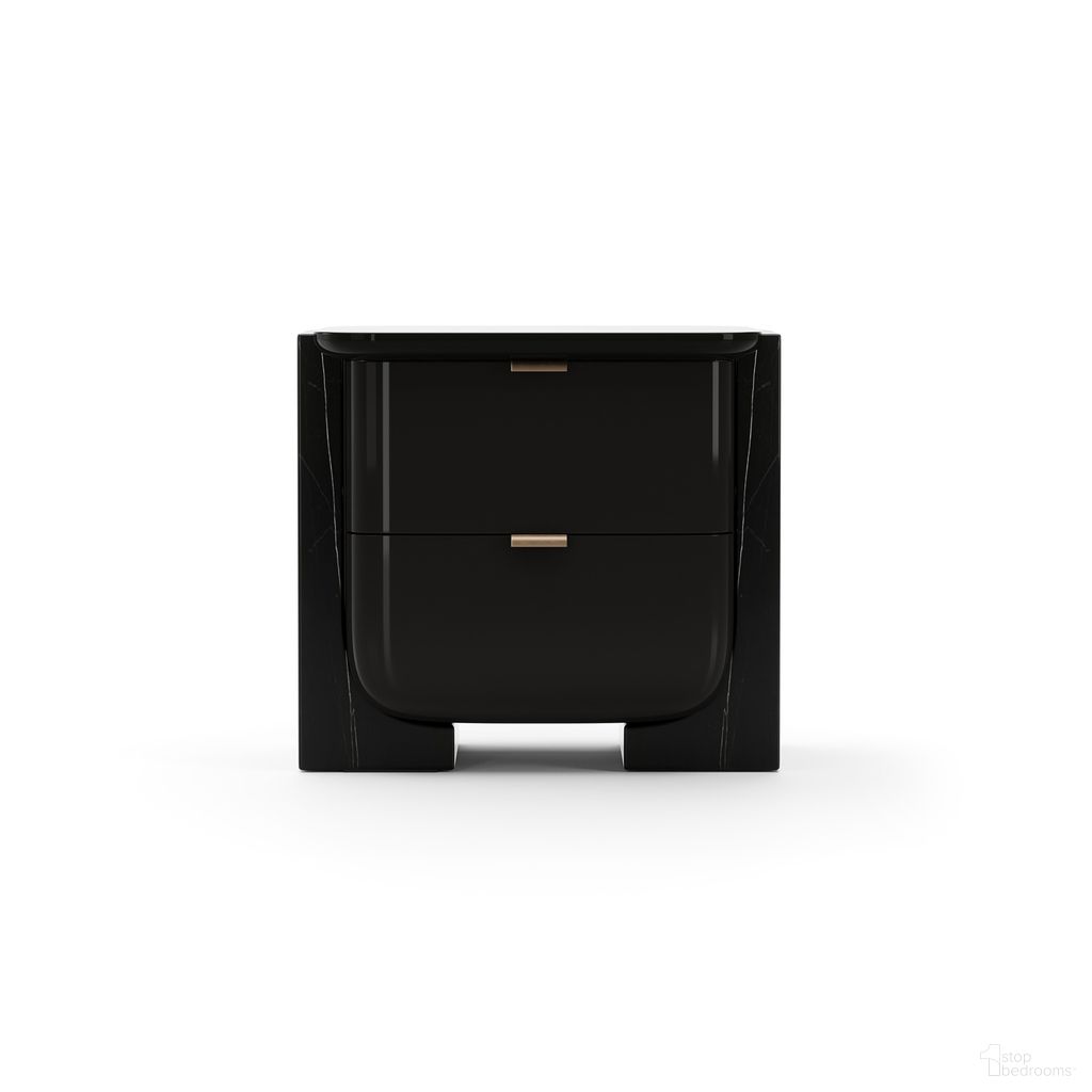 The appearance of Overlap Dark Small Nightstand In Black designed by Caracole in the modern / contemporary interior design. This black piece of furniture was selected by 1StopBedrooms from Overlap Collection to add a touch of cosiness and style into your home. Sku: CLA-425V-0616. Material: Stone.