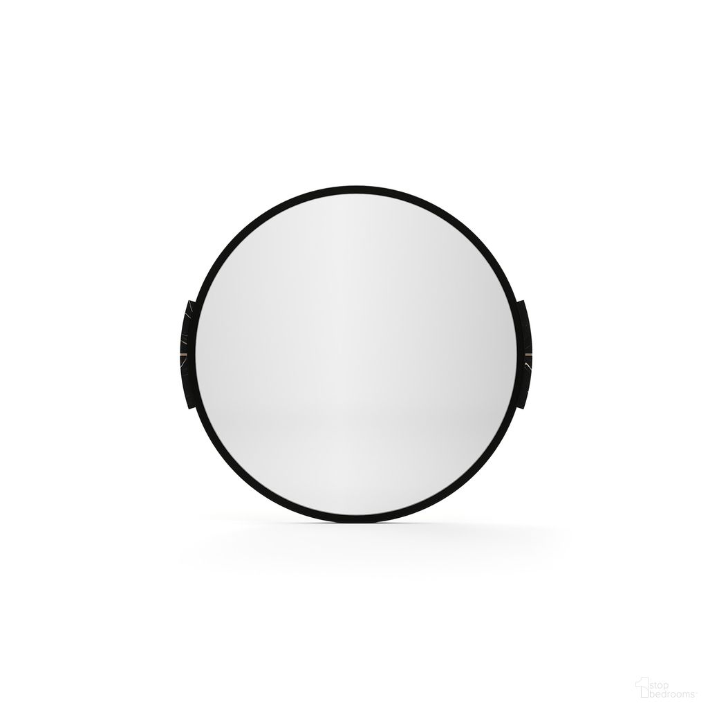 Overlap Dark Wall Mirror In Black