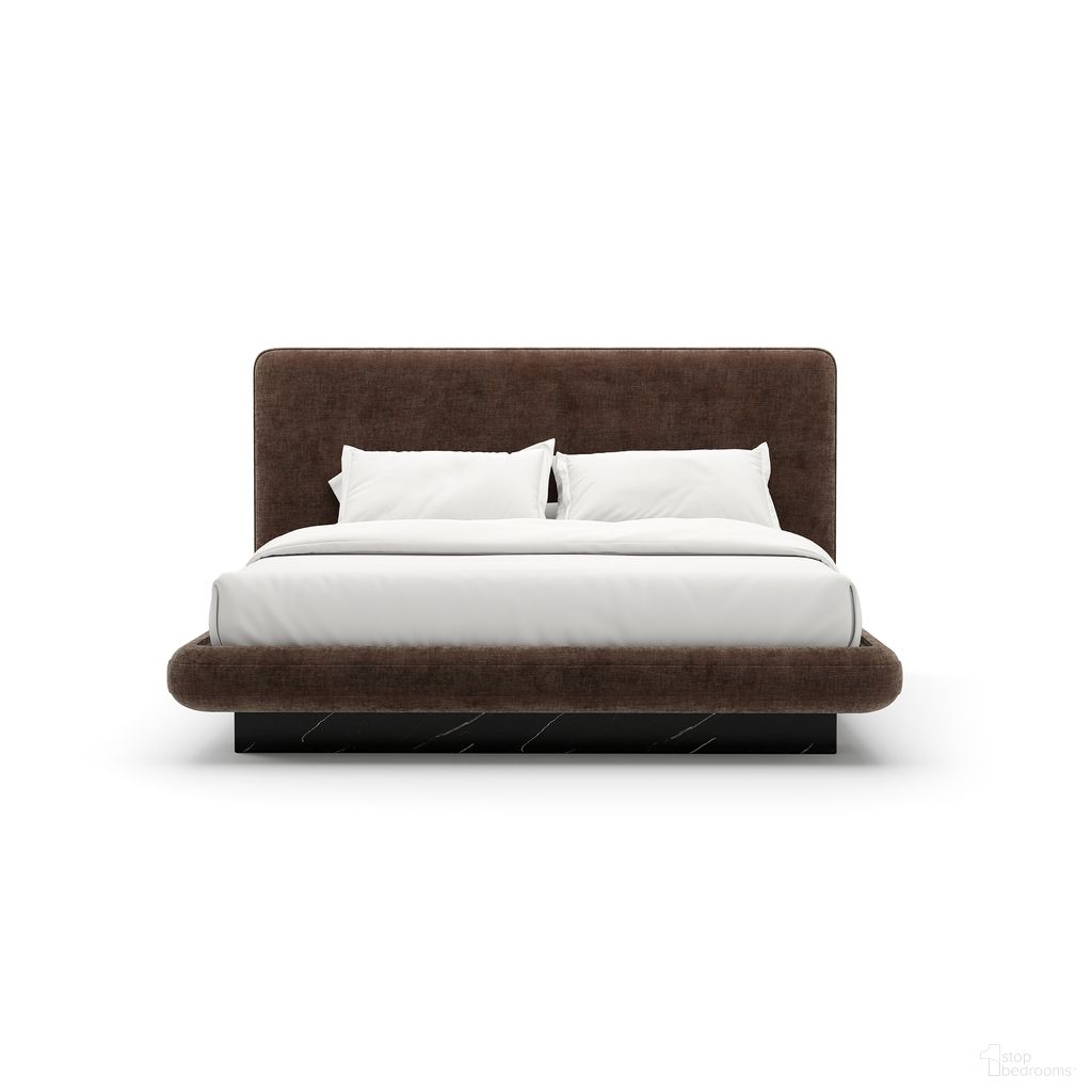 The appearance of Overlap King Upholstered Bed In Brown designed by Caracole in the modern / contemporary interior design. This brown piece of furniture  was selected by 1StopBedrooms from Overlap Collection to add a touch of cosiness and style into your home. Sku: CLA-425V-127F;CLA-425V-127H;CLA-425V-127R. Bed Size: King. Material: Stone. Bed Type: Upholstered Bed.