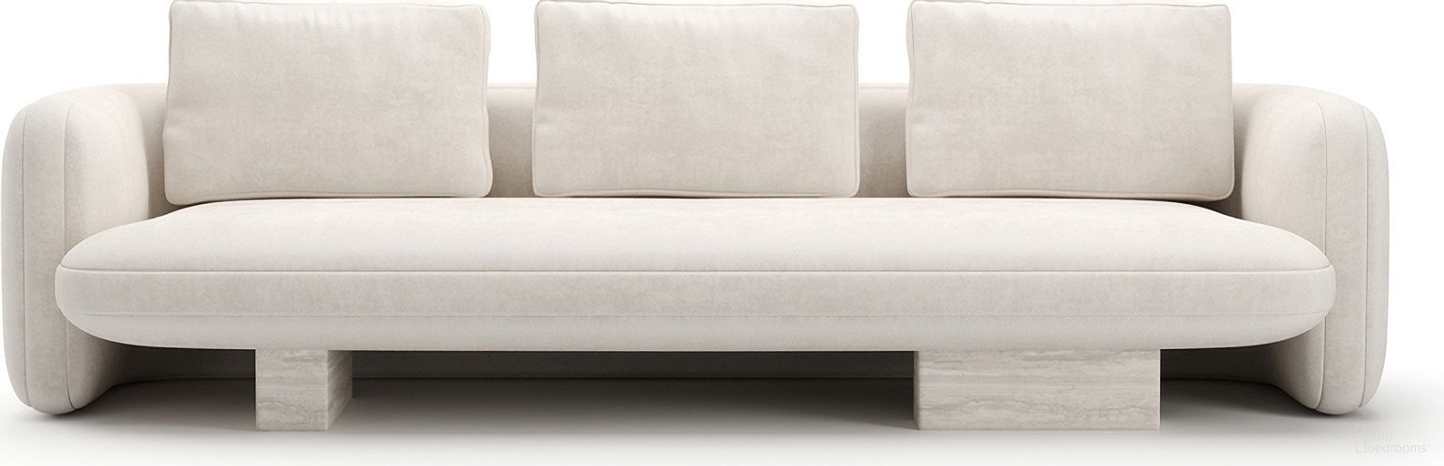 The appearance of Overlap Sofa In Cream designed by Caracole in the modern / contemporary interior design. This cream piece of furniture was selected by 1StopBedrooms from Overlap Collection to add a touch of cosiness and style into your home. Sku: UPH-425V-011-B. Material: Stone.