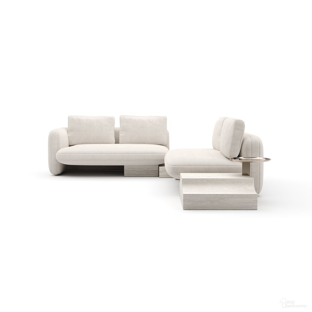 The appearance of Overlap Wedge Sectional In Cream designed by Caracole in the modern / contemporary interior design. This cream piece of furniture was selected by 1StopBedrooms from Overlap Collection to add a touch of cosiness and style into your home. Sku: UPH-425V-SEC24-B. Material: Linen.