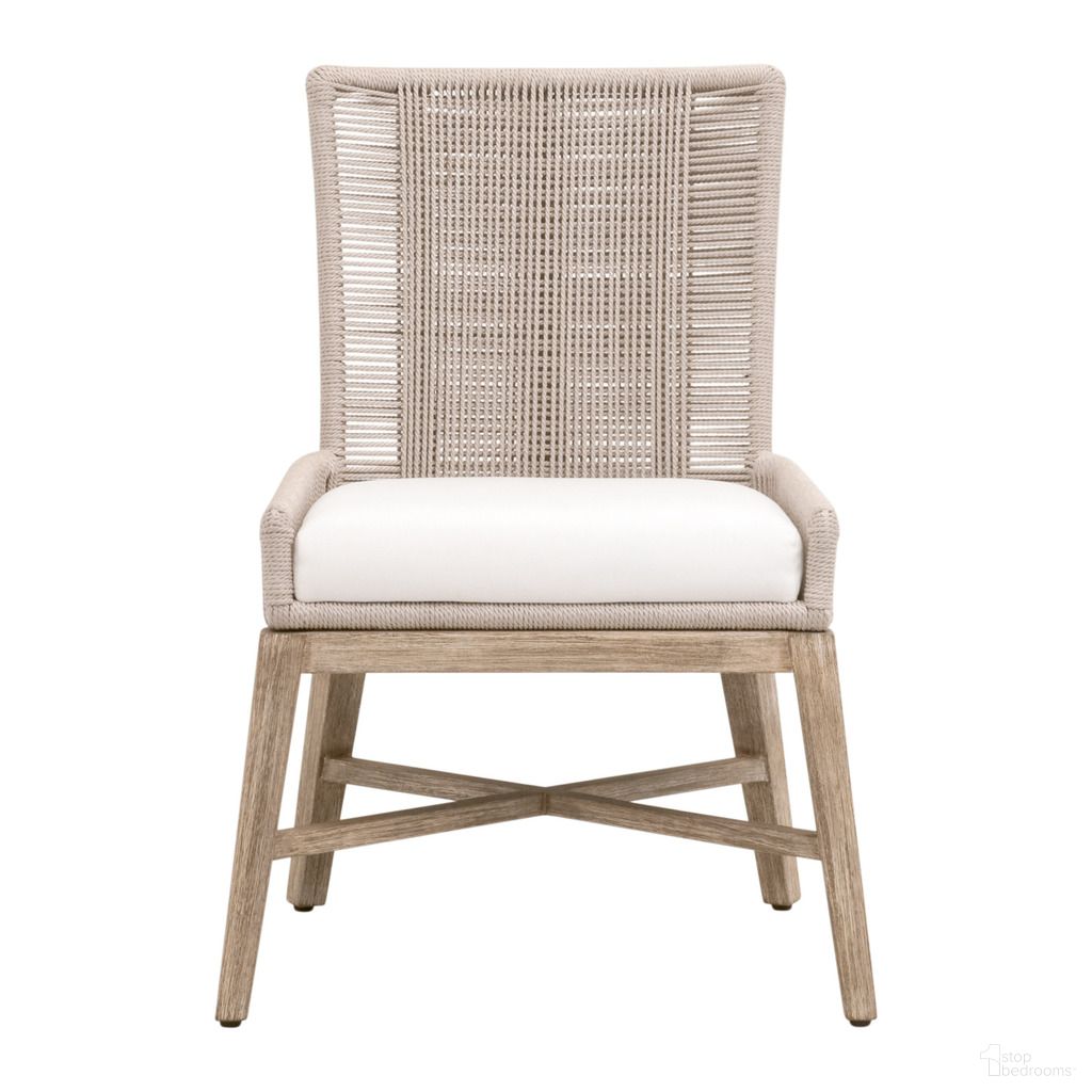 The appearance of Woven Overlay Dining Chair Set of 2 In Oyster and Natural Gray designed by Essentials For Living in the transitional interior design. This oyster/natural gray piece of furniture  was selected by 1StopBedrooms from Woven Collection to add a touch of cosiness and style into your home. Sku: 6859.OYS/LPPRL/NG. Material: Mahogany. Chair Type: Side Chair.