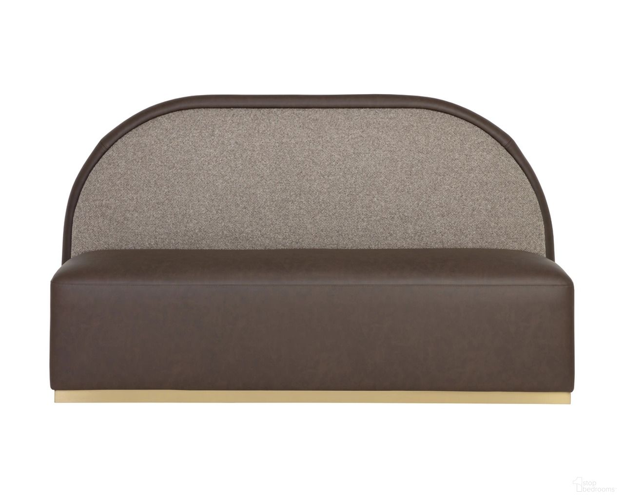 Ovid Banquette In Eglinton Espresso and Gellar Earth