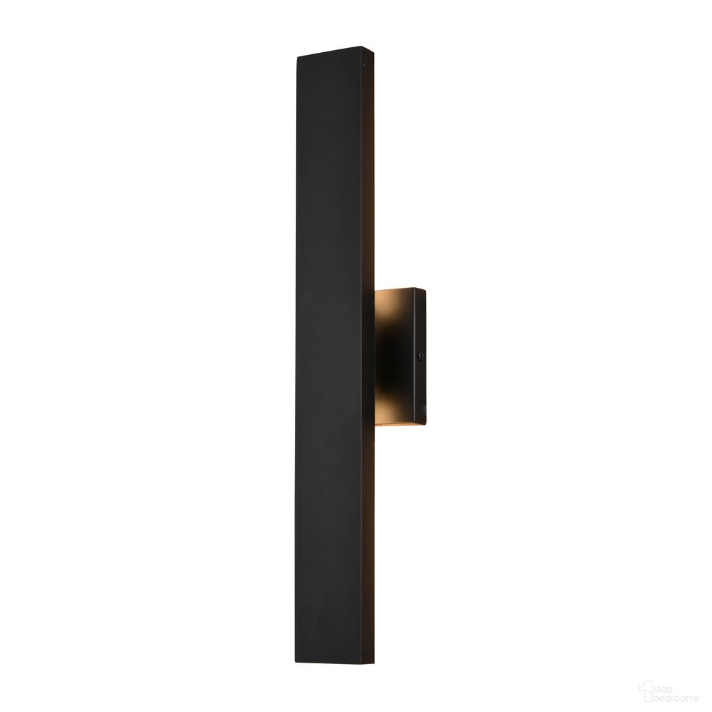 Owen 20 Inch H LED Outdoor Wall Light In Matte Black