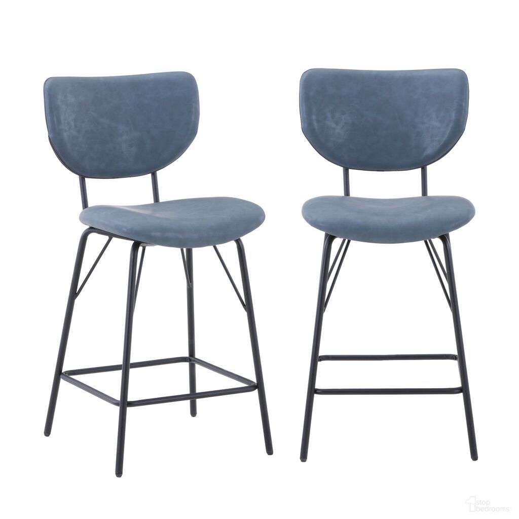 The appearance of Owen Split Back Upholstered Counter Height Barstool Set of 2 In Slate designed by Jofran in the modern / contemporary interior design. This slate piece of furniture was selected by 1StopBedrooms from Owen Collection to add a touch of cosiness and style into your home. Sku: 2271-OWENSTSL. Material: Iron.