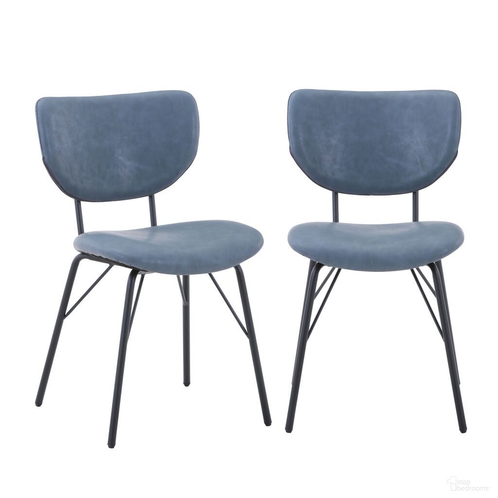 The appearance of Owen Split Back Upholstered Dining Chair Set of 2 In Slate Blue designed by Jofran in the transitional interior design. This slate blue piece of furniture  was selected by 1StopBedrooms from Owen Collection to add a touch of cosiness and style into your home. Sku: 2271-OWENCHSL. Material: Iron. Chair Type: Side Chair.